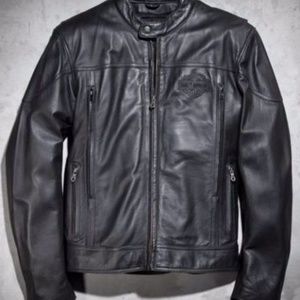 Harley-Davidson Men's Spoiler Leather Jacket Black